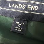 Lands' End 600 fill Down Puffer Vest XL full zip winter green purple yellow Photo 4