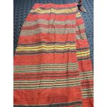 Vintage Polo Jeans Ralph Lauren Western Aztec Long Wrap Skirt Cotton WOmens 12 Orange Photo 1