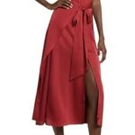 AMYLYNN Backless Satin Dress Jolie Satin Slip Dress in Burgundy Size Small Red Photo 14