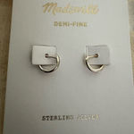 Madewell NWT  Sterling Silver  Huggie Earrings Photo 0