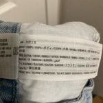 Hollister  Light Wash Distressed Ripped Raw Hem Ultra High Mom Denim Shorts Photo 2