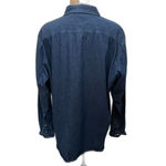 American Vintage Vintage Port & Company Baylor Bears Denim Shirt Button‎ Down Collegiate Size XL Photo 3