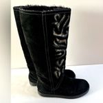 Carlos Santana  Tall Black Suede Artista Boots, size 8 Photo 4