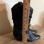 Laredo Vintage 90s  Black Leather Cowboy Boots Women’s Size 5.5 USA Made Western Photo 2