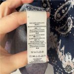 Free People  Pieced With Paisley Tunic Fringe Sweater Top Size M/L Photo 7