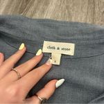 Cloth & Stone  by Anthropologie Steel Gray Button Up Pullover Blouse Size Small Photo 3