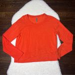 Vimmia Revolve Orange Asymmetrical Hem Sweatshirt Photo 0