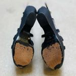 Casadei Platform Wedge Sandals 6.5 Leather Chunky Strappy Black Luxury Gen Z Photo 8