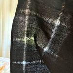 Eileen Fisher Wool Gauze Grid Poncho Black. One Size. Photo 11