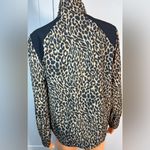 Chico's Animal Print Bomber Jacket with Black Accents Photo 4
