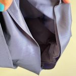 Adrianna Papell Blue Satin V-neck Taffeta Shutter Pleat Dress Size 4 Photo 4