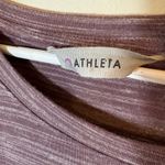 Athleta  Beyond Soft Avenues‎ Dress Plum Heathered Knit Long Sleeve Size Medium Photo 3