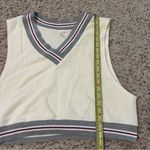Free People FP Movement Match Point Set Ivory Varsity stripe XL top skort short Photo 4
