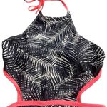 Time & tru full bathing suit size large black white pink Photo 2