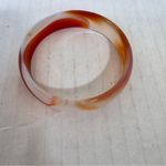Vintage Orange White Agate Bracelet Estate Jewelry Photo 6