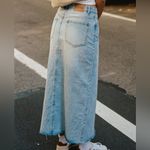 Parke Denim Maxi Skirt Medium NWT Blue Photo 7