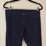 Athleta  Navy Blue High Waisted Cropped Leggings Size Large Photo 5