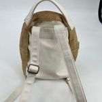 Wild Fable  Target 10.5" Mini Dome Woven Tweed and Faux Leather Backpack neutral Photo 3