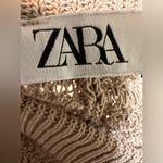 ZARA  Tan Knit Wide-Leg Pants NWOT Photo 4