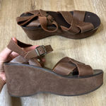 Kork-Ease  Ava Chocolate Brown Chunky Wedge Platform Shoes EU 39 Photo 0