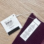 Coach NWT Script Print Wool Blend Knit Logo Muffler Scarf Photo 4