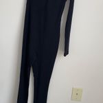 Melrose With Love Bria One Sleeve Ribbed knit Jumpsuit Black Small Photo 1
