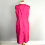 Le Suit Hot Pink Sleeveless Sheath Dress Photo 5