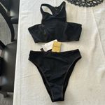 Vix Julia Bralette Bikini Top and Bottom, Size Large, Brand New, $238 Blue Photo 5