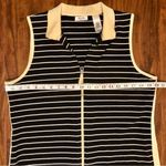 Liz & Co Black, White Stripped Sleeveless V Photo 5