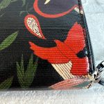 Sakroots Wallet Zip Around Artist Circle Peace Bird Floral Embroidered Black Photo 13