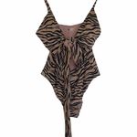 Aerie NWOT  Pique Animal Print Wrap One Piece Swimsuit Photo 6
