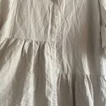 Petal and Pup Womens 14 Tan Linen Tiered mini Dress Oversized Lagom Clean Girl Photo 2