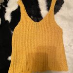 moon&madison Yellow Knit Cropped Tank Photo 2