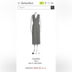 Ganni Prince of Wales Checked Twill Wrap Dress Size 34 Photo 12