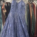 Blondie Apparel Blue Prom Dillard's Dress size 3 Photo 1