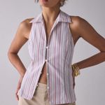 Urban Outfitters Party Girl Cotton-Blend Button Down Sleeveless Top Size XL Photo 0