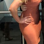Boutique Shapewear Burnt Orange Dress Size M Photo 0