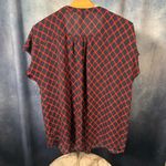 Banana Republic Navy and Red Blouse -  Photo 1