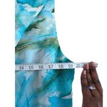 Donna Ricco Vtg Floral Dress Fairycore Cowl Neck Y2K Ruffle Hem Size 16 Asymmetrical Hem Photo 5