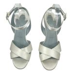 Christian Louboutin  Mariza 85 Satin Sandal White Bridal Shoes Size 41 Photo 5