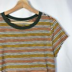 Universal Threads Universal Thread Rainbow Stripe Crewneck Short Sleeve T-Shirt L Photo 3