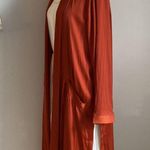 Cupcakes and Cashmere New  Women’s Luxe Open Front Duster Jacket in Paprika Photo 3
