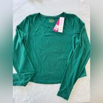 Lilly Pulitzer luxletic evergreen emerie active tee UPF 50+ long sleeve large Photo 7