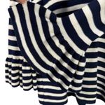 John Paul Richard Navy & White Striped Knit Top Bell Sleeve Sweater Women's M Blue Size M Photo 11
