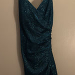 Sparkly blue hoco dress Size 4 Photo 0