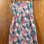 Vineyard Vines  Ocean Life Strapless Dress Fish Coral Beach Pockets Womens Size 2 Photo 4