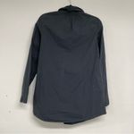 Garnet Hill  Bluish Grey V Neck 3/4 Sleeve Boho Blouse Womens XS Lagenlook Casual Photo 6