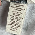 Sonoma  Women's Fleece Lined Leggings Size Large Dark Gray Cotton Faux Fur Cozy Photo 4