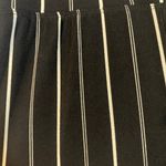 EXPRESS Black Striped Elastic Waist Flared Wide Leg Career Pants Women Sz S Photo 7