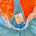 Urban Outfitters  blue lace coquette button up racerback tank top cami  Photo 7